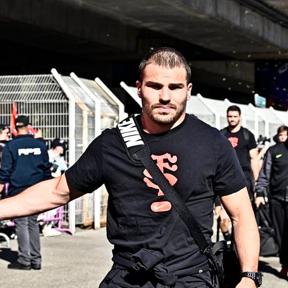 Antoine Dupont (st) lors du match de rugby du 8ème de finale de la Coupe des champions Investec opposant le Stade Toulousains à Bristol (59-26) à Toulouse, France, le 4 avril 2026. © Thierry Breton/Psnewz/Bestimage
