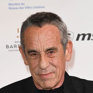 Exclusif -  Thierry Ardisson a donné une conférence vendredi 28 janvier dans le cadre du PIDS Enghien (Pids Enghien - Le festival des effets spéciaux) à propos de sa nouvelle émission « Hôtel du temps ». Elle arrivera en mai sur France 2. Le premier numéro est consacré à Jean Gabin.
© Guirec Coadic / Bestimage