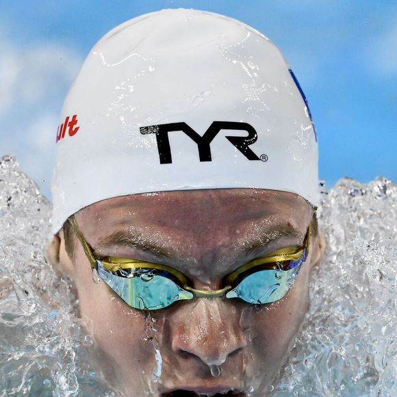 Léon Marchand dans l'épreuve du 400m Individuel lors des 22ème Championnats du Monde de Natation à Singapour. Inside/Psnewz/Bestimage