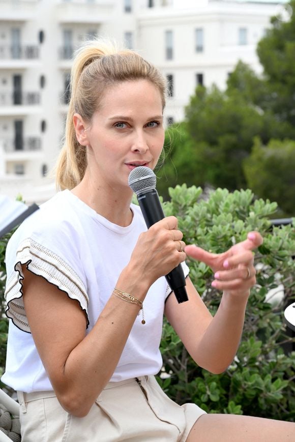 Exclusif - Ophélie Meunier lors du moment d'échange autour de la place des femmes dans le milieu professionnel en marge du Bullpadel Show 06 à Antibes Juan les Pins, sur le roof top du 1932 Hôtel & Spa Cap d'Antibes. © Bruno Bebert/Bestimage