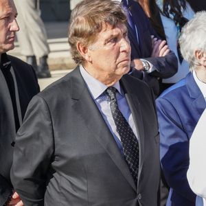 Jean-Pierre Foucault - Obsèques de l'ancien maire de Marseille Jean-Claude Gaudin à la cathédrale Sainte-Marie major de Marseille, France, le 23 mai 2024. © Jean-René Santini/Bestimage