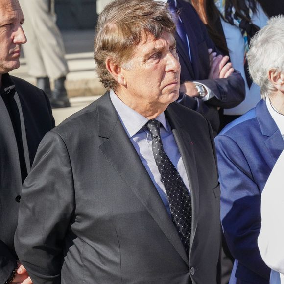 Jean-Pierre Foucault - Obsèques de l'ancien maire de Marseille Jean-Claude Gaudin à la cathédrale Sainte-Marie major de Marseille, France, le 23 mai 2024. © Jean-René Santini/Bestimage
