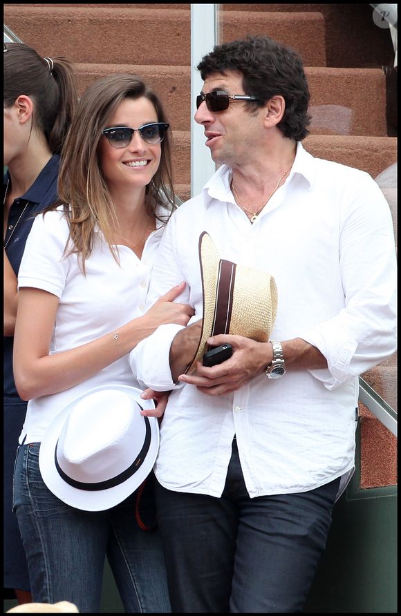 Celine Bosquet et Patrick Bruel - people à la quinzième journée des Internationaux de France de tennis de Roland Garros 2011. Rindoff-Jacovides / Bestimage