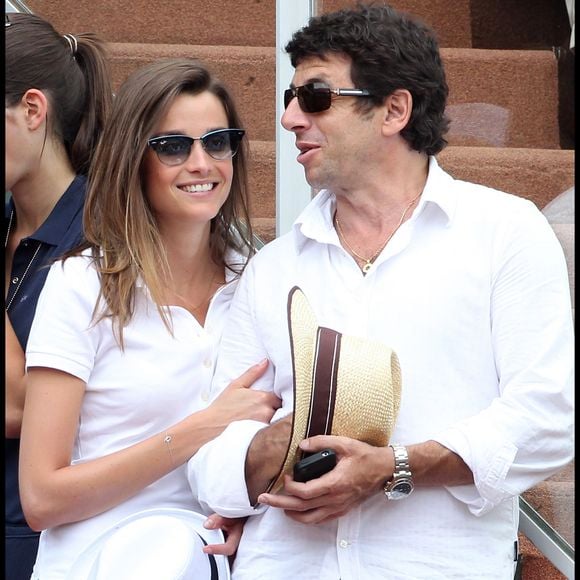 Celine Bosquet et Patrick Bruel - people à la quinzième journée des Internationaux de France de tennis de Roland Garros 2011. Rindoff-Jacovides / Bestimage