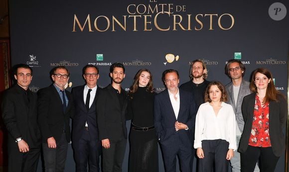 Exclusif - Julien De Saint Jean, Matthieu Delaporte, Alexandre de la Patellière, Pierre Niney, Anamaria Vartolomei, Patrick Mille, guest lors de l'avant-première du film "Le Comte de Monte-Cristo" au Grand Rex à Paris le 20 juin 2024.

© Coadic Guirec / Olivier Borde / Bestimage