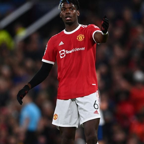 Paul Pogba - Match de Ligue Des Champions "Manchester United - Atalanta Bergame (3-2)" au stade Old Trafford à Manchester, le 20 octobre 2021.