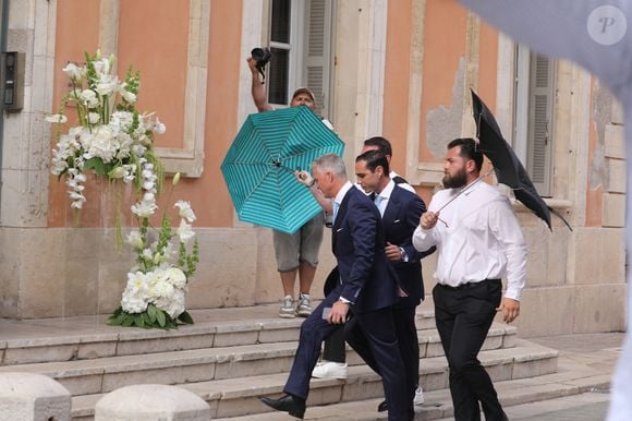 Mariage civil de Ralf Schumacher avec Etienne Bousquet-Cassagne à Saint-Tropez le 30 mai 2026. © Franz Chavaroche/Bestimage