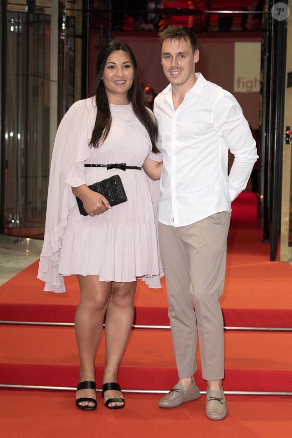 Louis Ducruet et son épouse Marie Ducruet assistent au Gala Fight Aids au Sporting Monte-Carlo, le 24 juillet 2021 à Monte-Carlo, Monaco. ©  David Niviere/ABACAPRESS.COM