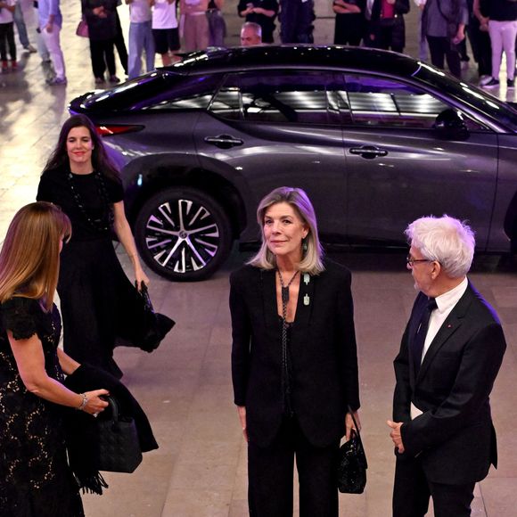 La princesse Caroline de Hanovre et sa fille Charlotte Casiraghi ont assisté à la cérémonie de proclamation de l'édition 2025 des Prix de la Fondation Prince Pierre à l'opéra Garnier à Monaco, le 14 octobre 2025.
© Bruno Bebert / Bestimage