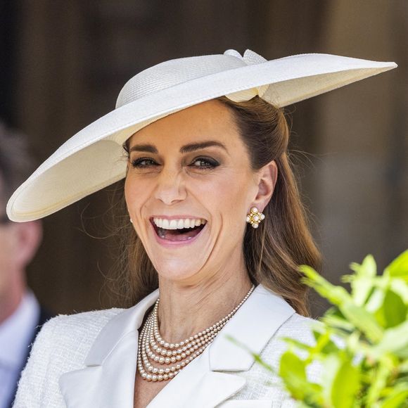 Windsor, ROYAUME-UNI - Membres de la famille royale britannique lors du service annuel de l'Ordre de la Jarretière à la chapelle St George, château de Windsor. Catherine, Princesse de Galles (Catherine "Kate" Middleton, princesse de Galles)
©Backgrid UK/ Bestimage