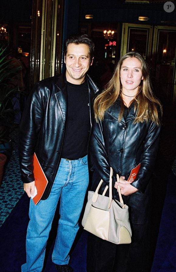 Laurent Gerra et Mathilde Seigner . Photo par Max Colin/ABACAPRESS.COM