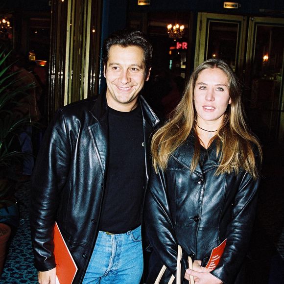 Laurent Gerra et Mathilde Seigner . Photo par Max Colin/ABACAPRESS.COM