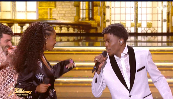 Demi-finale de Franck et Ebony dans la "Star Academy 2024", le 18 janvier 2025, sur TF1