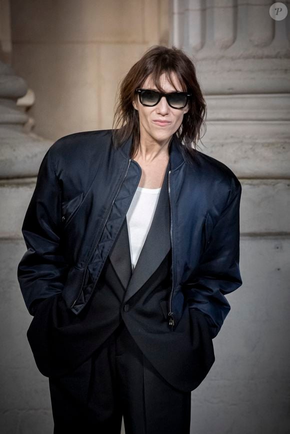 Charlotte Gainsbourg - Photocall du défilé Saint Laurent  "Collection Masculine Prêt-à-Porter Automne/Hiver 2025-2026" lors de la Fashion Week de Paris (PFW) le 28 janvier 2025 © Olivier Borde /Bestimage