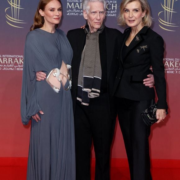 Diane Kruger, David Cronenberg, Melita Toscan du Plantier - Tapis rouge du 21ème Festival du film de Marrakech au Maroc le 2 Décembre 2024. © Dominique Jacovides/Bestimage