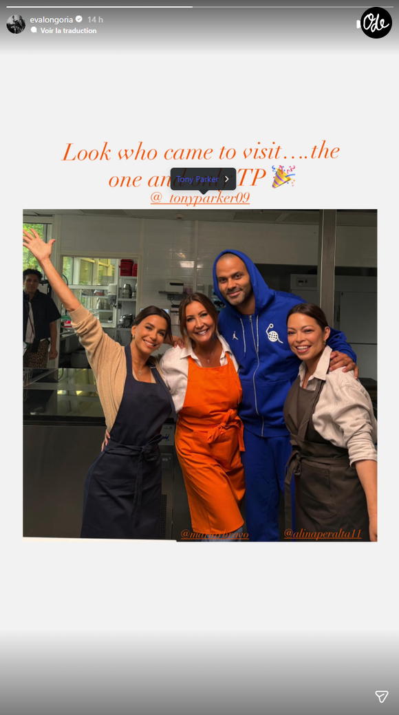 Lundi 8 juin, l'actrice de Desperate Housewives a partagé une photo de leurs retrouvailles chaleureuses sur Instagram.

Eva Longoria et Tony Parker se retrouvent.