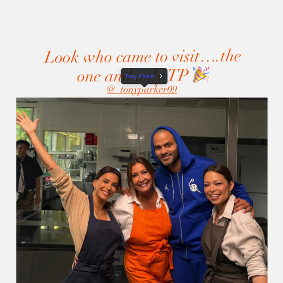 Lundi 8 juin, l'actrice de Desperate Housewives a partagé une photo de leurs retrouvailles chaleureuses sur Instagram.

Eva Longoria et Tony Parker se retrouvent.
