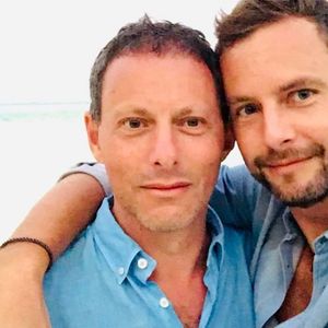 Marc-Olivier et son mari François Roelants sur Instagram. Le 14 février 2021. Instagram