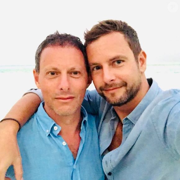 Marc-Olivier et son mari François Roelants sur Instagram. Le 14 février 2021. Instagram