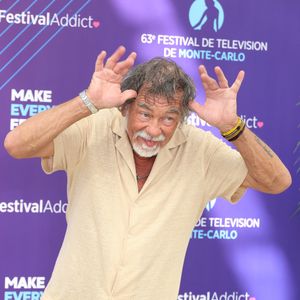 Olivier Marchal au photocall lors de la 63ème édition du Festival de television de Monte-Carlo le 17 juin 2024. © Denis Guignebourg