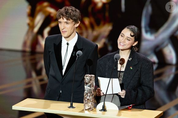 Aliocha Schneider, Pomme (Claire Pommet) - Cérémonie de la 50ème édition de la cérémonie des César à l'Olympia à Paris, France, le 28 février 2025 © Dominique Jacovides - Olivier Borde / Bestimage