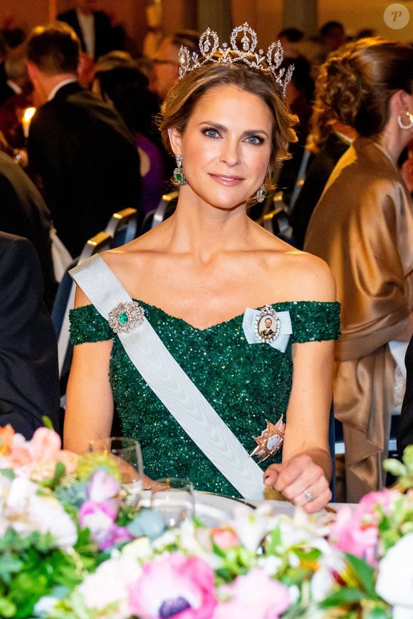 Princess Madeleine (la princesse Madeleine de Suède) au banquet du prix Nobel de la paix en 2024
©Dana Press / Bestimage