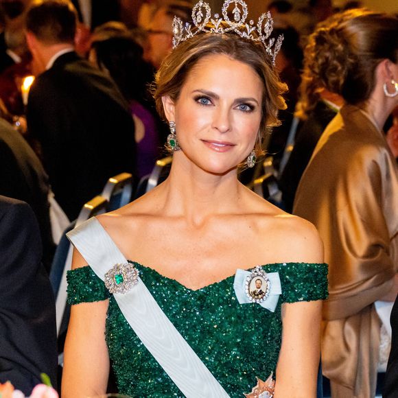 Princess Madeleine (la princesse Madeleine de Suède) au banquet du prix Nobel de la paix en 2024
©Dana Press / Bestimage