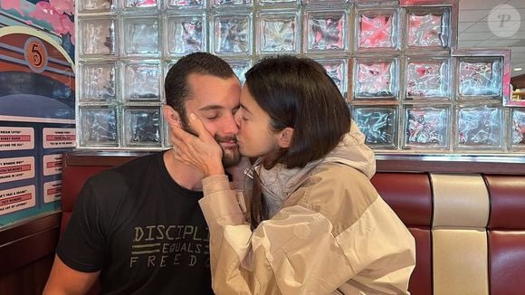 Louis Sarkozy avec sa femme Natali. Instagram @husicsarkozynatali