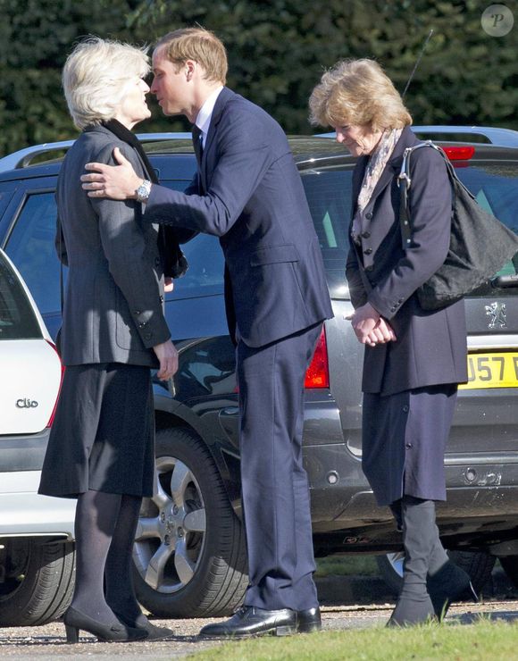 Le prince William d'Angleterre a assiste aux obseques de sa nourrice Olga Powell a Harlow. Le 11 octobre 2012

EXPRESS SYNDICATION / BESTIMAGE
