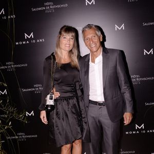 Exclusif - Nagui avec sa femme Mélanie Page - Moma Group fête son 10ème anniversaire à l'hôtel Salomon de Rothschild à Paris le 5 septembre 2022.   © Rachid Bellak/Bestimage
