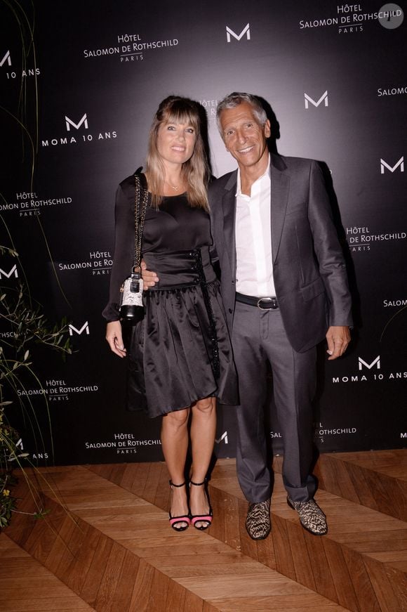 Exclusif - Nagui avec sa femme Mélanie Page - Moma Group fête son 10ème anniversaire à l'hôtel Salomon de Rothschild à Paris le 5 septembre 2022.   © Rachid Bellak/Bestimage