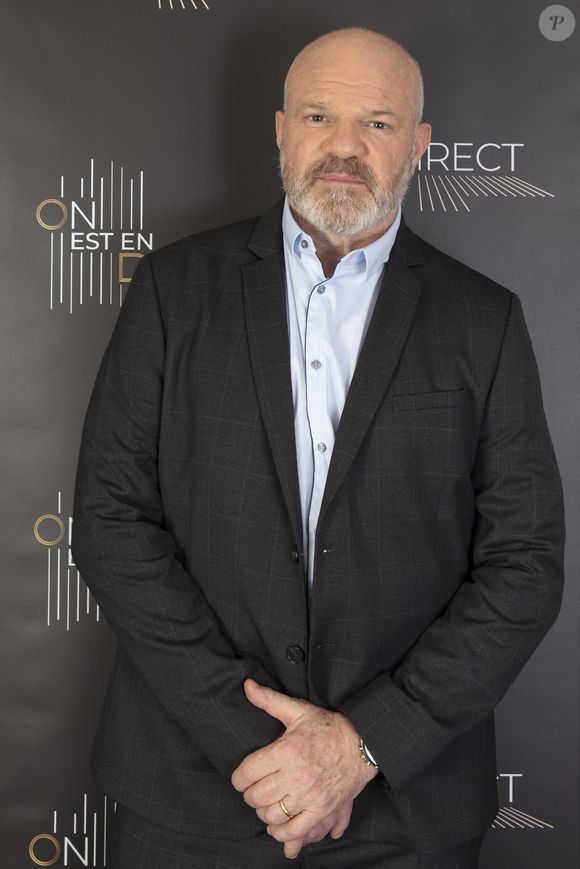 Exclusif - Philippe Etchebest -  Chef étoilé et meilleur ouvrier de France - Backstage de l'émission OEED (On Est En Direct)  , présentée par Laurent Ruquier et diffusée en direct  le 17/04/21 sur France2  
- Paris le 17/04/2021 ©Jack Tribeca / Bestimage