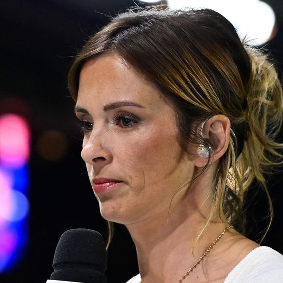 Isabelle Ithurburu - Test match international de rugby à XV avant la Coupe du monde entre la France et les Fidji au stade de la Beaujoire à Nantes, France, le 19 août 2023. la France a gagné 34-17. © Federico Pestellini/Panoramic/Bestimage