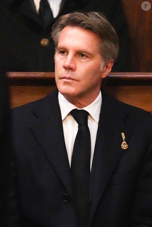 HRH Prince Emanuele Filiberto (Le prince Emmanuel-Philibert de Savoie , prince de Venise et de Piémont, duc de Savoie) pendant la messe votive de HRH Prince Vittorio Emanuele tenue à la Basilique de Superga le 1er février 2025 à Turin, Italie. © Lucia Sabatelli/Bestimage