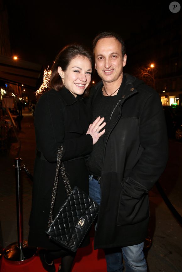 Exclusif - Emilie Dequenne et son mari Michel Ferracci - Inauguration du Café Pouchkine à Saint-Germain-des-Prés, Paris le 22 janvier 2015. © JACOVIDES-MOREAU / BESTIMAGE