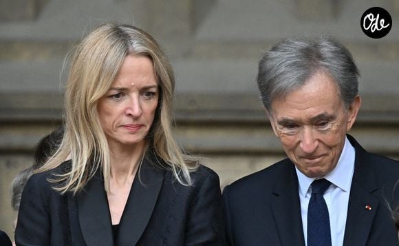 Delphine Arnault, Bernard Arnault en la basilique Sainte-Clotilde à Paris (7ème) le 12 juin 2026. L’ancienne première dame de France est décédée le 5 juin 2026 à l’âge de 93 ans. 
© Jacovides / Liewig / Bestimage