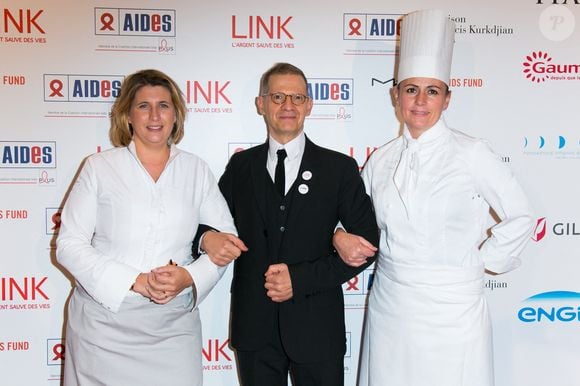 Stéphanie Le Quellec, Michel Simon, président de Link - Dinner Link pour AIDES 2015 - Place Vendôme à Paris. Photo by Nasser Berzane/ABACAPRESS.COM
