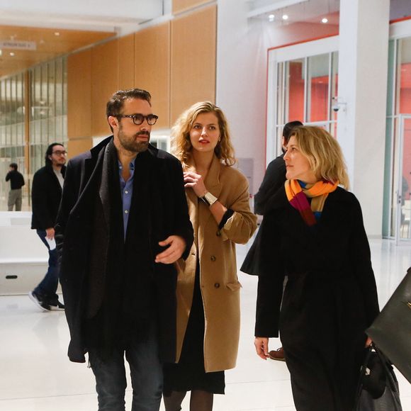 Nicolas Bedos, avec sa compagne Pauline Desmonts et son avocate Julia Minkowski, sort du tribunal correctionnel de Paris où il était convoqué pour agression sexuelle en état d'ivresse sur une jeune femme de 25 ans ; le procès est reporté en septembre 2024.

© Christophe Clovis / Bestimage