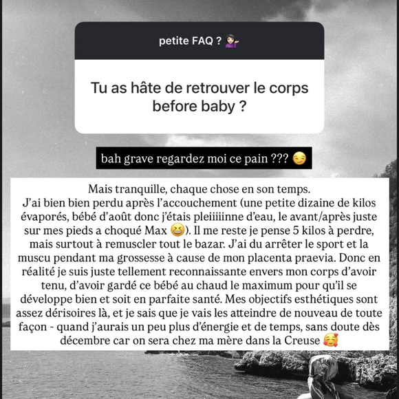 Story Instagram d'Agathe Auproux