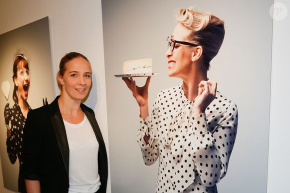 Exclusif - Amandine Chaignot - Vernissage de l'exposition "Les filles à fromages" à la galerie Milk Factory à Paris, le 6 février 2014. 
VEEREN / BESTIMAGE