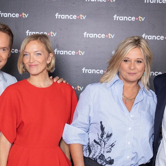 Damien Thevenot, Maya Lauque, Flavie Flament, Julien Arnaud assistent à la présentation de presse de France TV le 04 septembre 2024 à Paris, France. Photo par Nasser Berzane/ABACAPRESS.COM