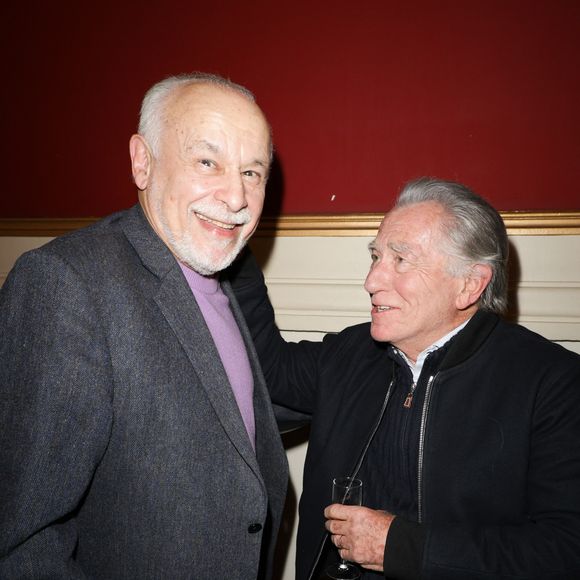 Exclusif -  Francis Perrin et William Leymergie - 50ème de la pièce "Lyly" avec M. Bernier et F. Perrin au théâtre de Paris le 27 mars 2025. © Coadic Guirec/Bestimage