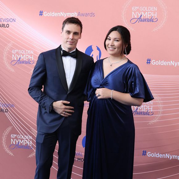 Louis Ducruet et Marie Ducruet - La famille princière à la cérémonie de clôture de la 63e édition du Festival de Télévision de Monte-Carlo au Grimaldi Forum à Monaco le 18 juin 2024. © Denis Guignebourg / Bestimage