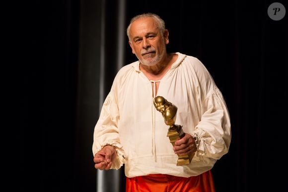 Exclusif -Francis Perrin fête ses 50 ans de carrière et revient sur scène pour une soirée spéciale avec "Molière malgré Moi" au théâtre de la Gaîté-Montparnasse à Paris le 18 juin 2016 entouré de sa famille et ses amis. © Romuald Meigneux / Bestimage