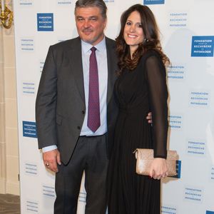 David Douillet et son épouse Vanessa Carrara assistent au gala ' Les Stethos D'Or 2019' au Four Seasons Hotel George V le 11 mars 2019 à Paris, France. Photo by Nasser Berzane/ABACAPRESS.COM