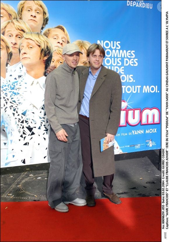 La carrière posthume de Cloclo devrait être gérée par ses petits-enfants quand son fils aîné passera la main.

Marc et Claude François Jr à la première du film Podium à Paris. COADIC GUIREC / BESTIMAGE