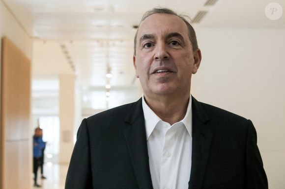 L'animateur de radio, journaliste, présentateur de télévision et producteur français, Jean-Marc Morandini arrive à la chambre correctionnel du tribunal judiciaire de Paris Batignolles, jugé pour "harcèlement sexuel" et "travail dissimulé", à Paris, Ffrance, le 13 juin 2023. © Stéphane Lemouton/Bestimage