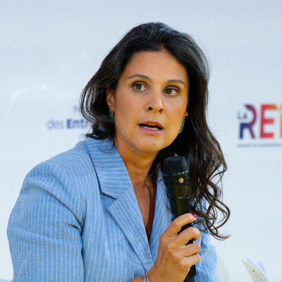 Apolline de Malherbe durant le meeting des Entrepreneurs Français LAREF25 à Roland Garros le 28 août 2025 à Paris, France. © Federico Pestellini / PsnewZ / Bestimage -