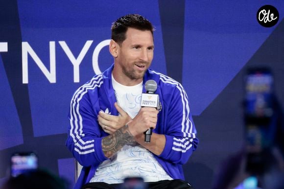 L'Argentin Lionel Messi s'exprime lors d'une conférence de presse avant la finale de la Coupe du monde de la FIFA 2026 opposant l'Espagne à l'Argentine à New York, aux États-Unis, le 17 juillet 2026. Efe/ABACAPRESS.COM// Lavandeira Jr