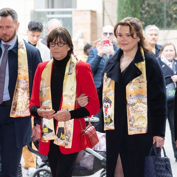 La princesse Stéphanie de Monaco et Camille Gottlieb lors de la 47ème édition du Festival International du Cirque de Monte-Carlo à Monaco, le 18 janvier 2025. © Olivier Huitel/PoolMonaco/Bestimage